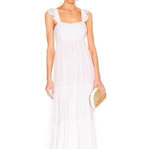 New BB Dakota by steve madden Ready or Yacht dress in white flowy summer maxi